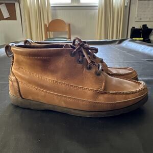 Vintage Red Camel Men Shoes Size 9.5 Brown Leather Chukka Boots - 345